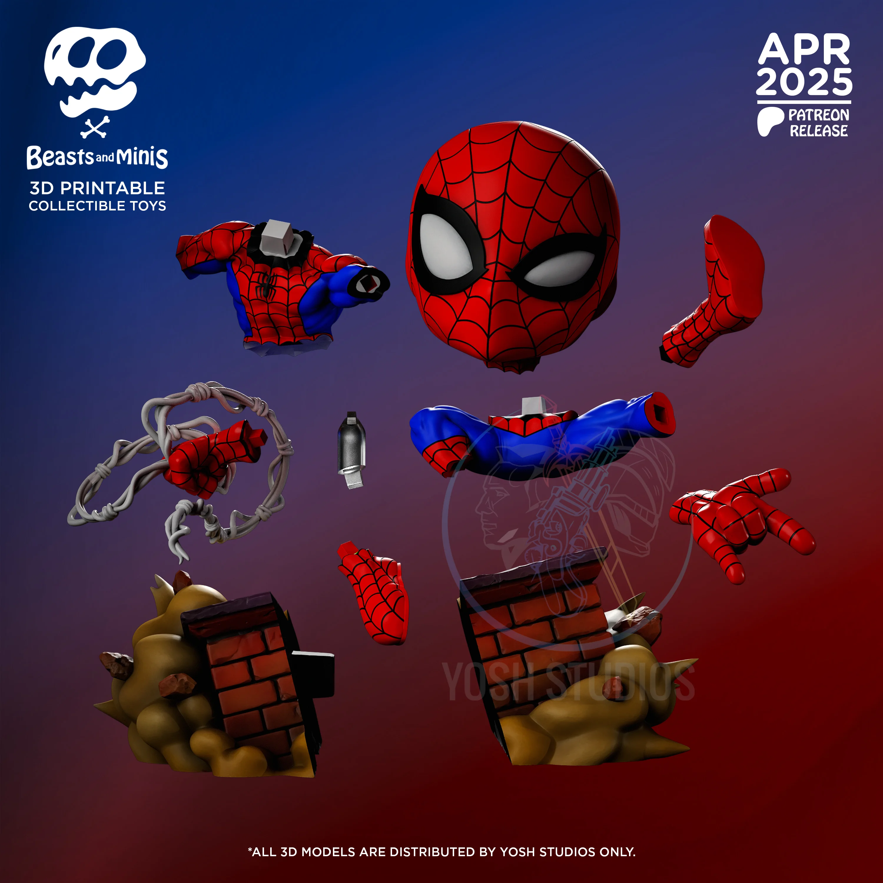 Spider-Man Mini 3D Printer File STL 3d model