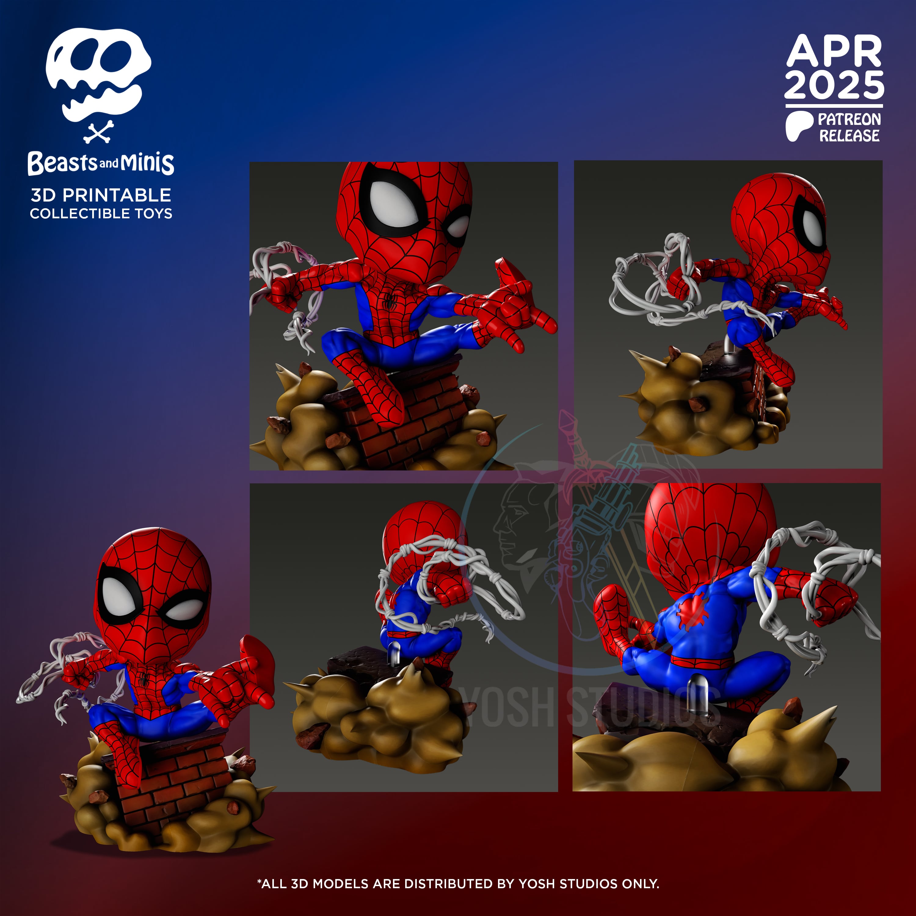 Spider-Man Mini 3D Printer File STL 3d model