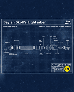Baylan Skoll's Lightsaber - Ahsoka 3d model