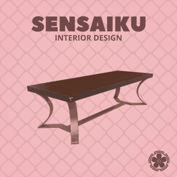 Miniature Replica 1:12 Hudson Furniture 149. Hudson Rectangular Arc Table for Miniature Dollhouse - 3d model
