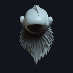 Dwarf v3 - Custom Action Figure Head 3d model