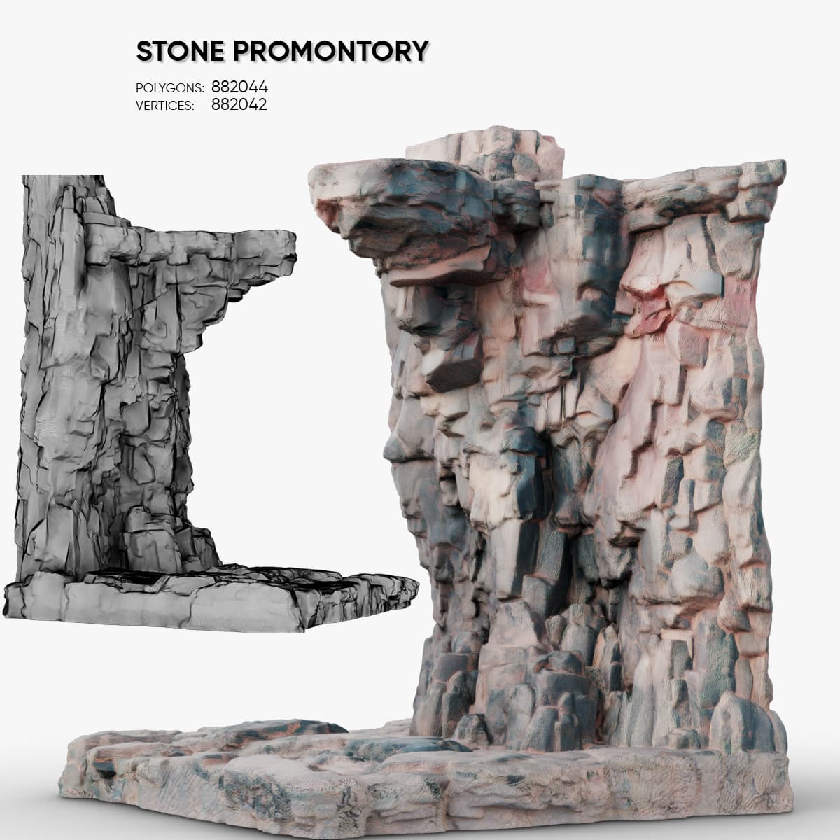 Stone Promontory 3d model