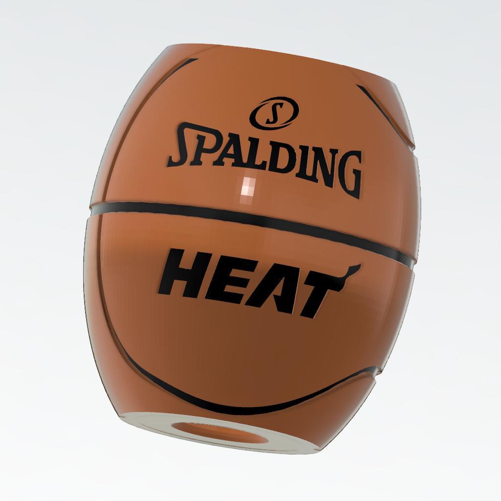 Basketball Koozie Heat.stl 3d model