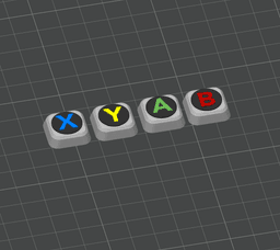 Videogame Controller Dragon - Flexi Clicker Button Creature with Keychain Version STL/3MF 3d model