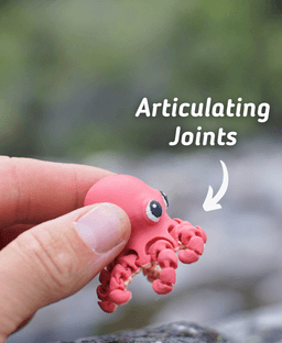 Oceanic Octopus - Articulated Fidget Octopus - Ludo Animal 3d model