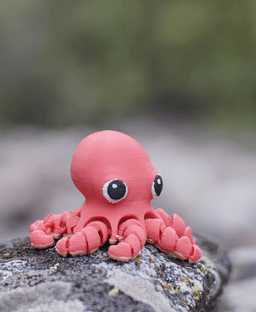 Oceanic Octopus - Articulated Fidget Octopus - Ludo Animal 3d model