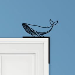 Whale Door Corner Decor 3d model