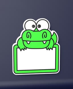 Cute Crocodile - LED Strip compatible 3d model