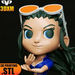 Nico Robin Chibi STL for 3D Printing ChibiSTL 3DXM 3d model