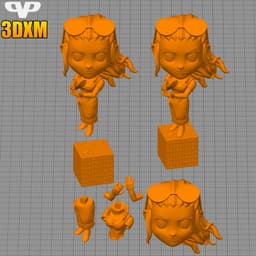 Nico Robin Chibi STL for 3D Printing ChibiSTL 3DXM 3d model