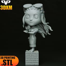 Nico Robin Chibi STL for 3D Printing ChibiSTL 3DXM 3d model