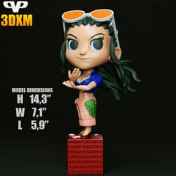 Nico Robin Chibi STL for 3D Printing ChibiSTL 3DXM 3d model