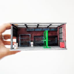 Tiny Garage V2 Diorama For Hot Wheels and 1/64 Cars 3d model