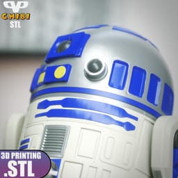 R2D2 Chibi STL for 3D Printing ChibiSTL 3DXM 3d model