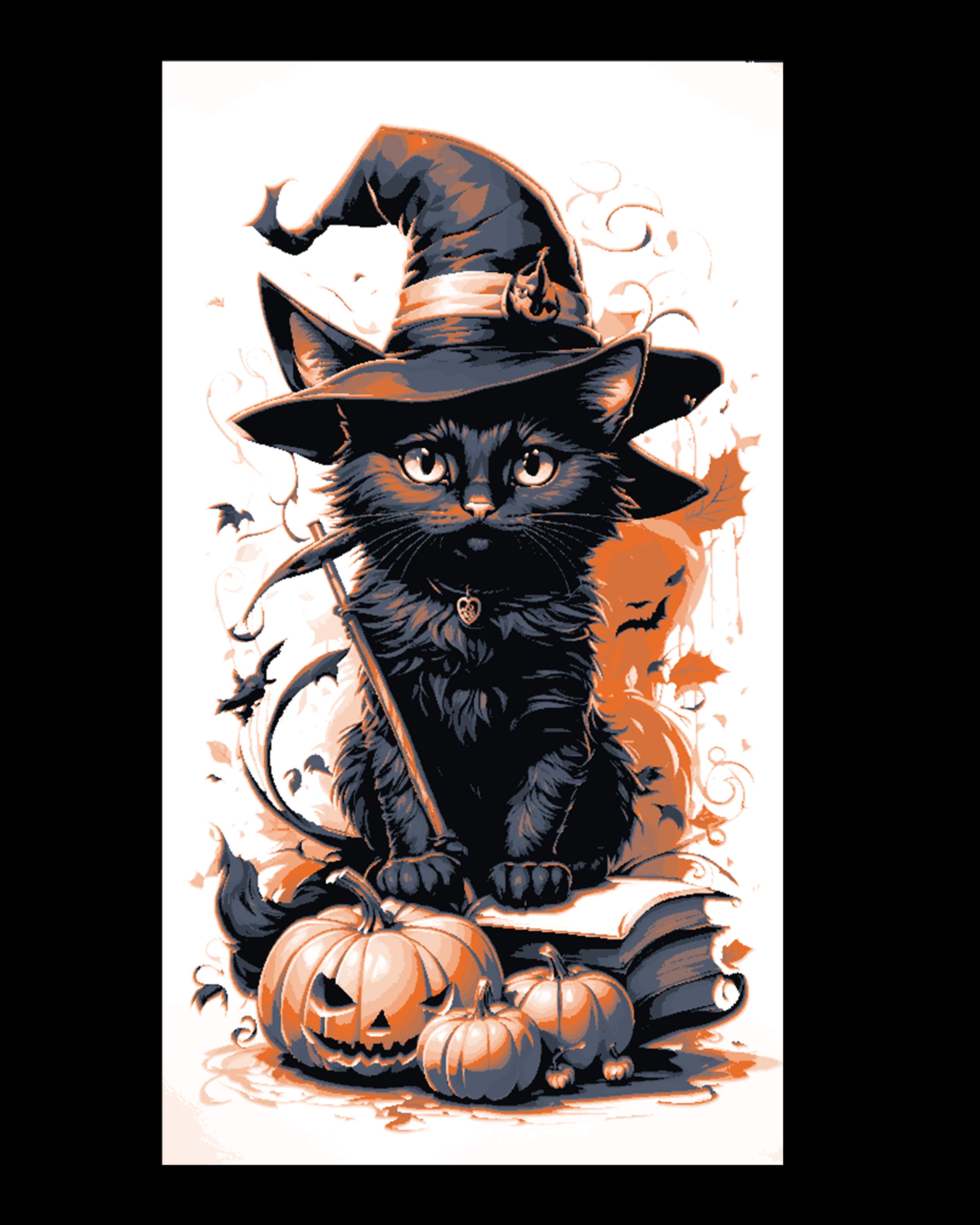 Artwork for the Season - Halloween Cat dressed in costume 3d model