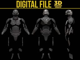 Black Noir Armor from The Boys 3d model