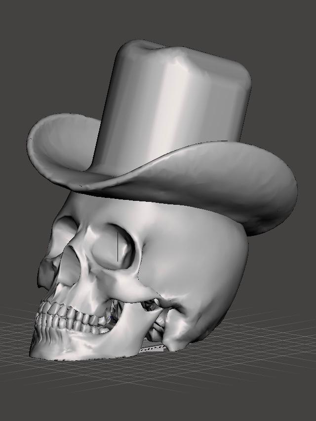 cowboy skull 3d model