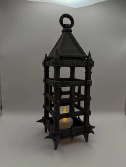 Medieval Lamp Cage Magnetic Bottom 3d model