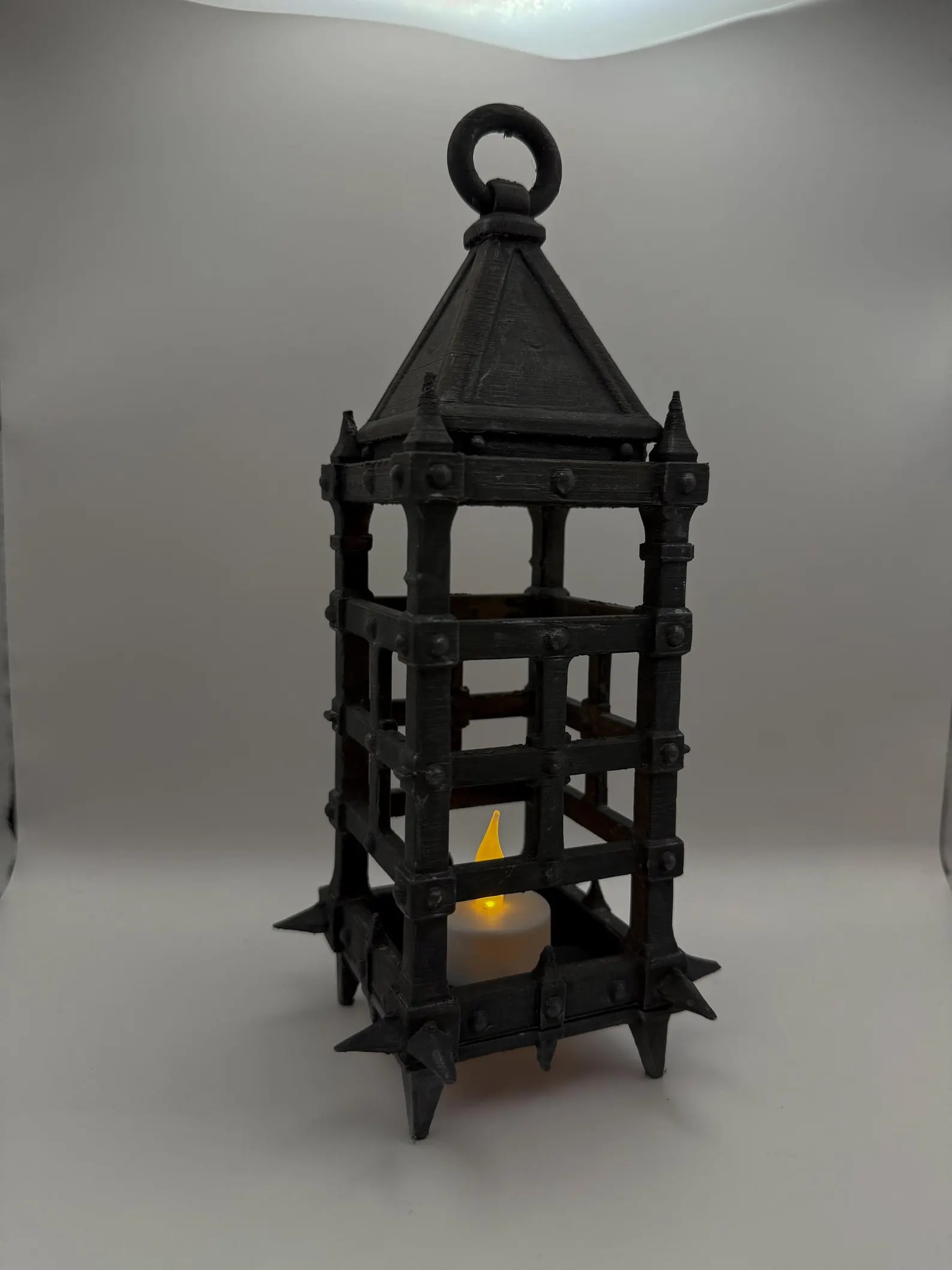 Medieval Lamp Cage Magnetic Bottom 3d model