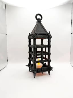 Medieval Lamp Cage Magnetic Bottom 3d model