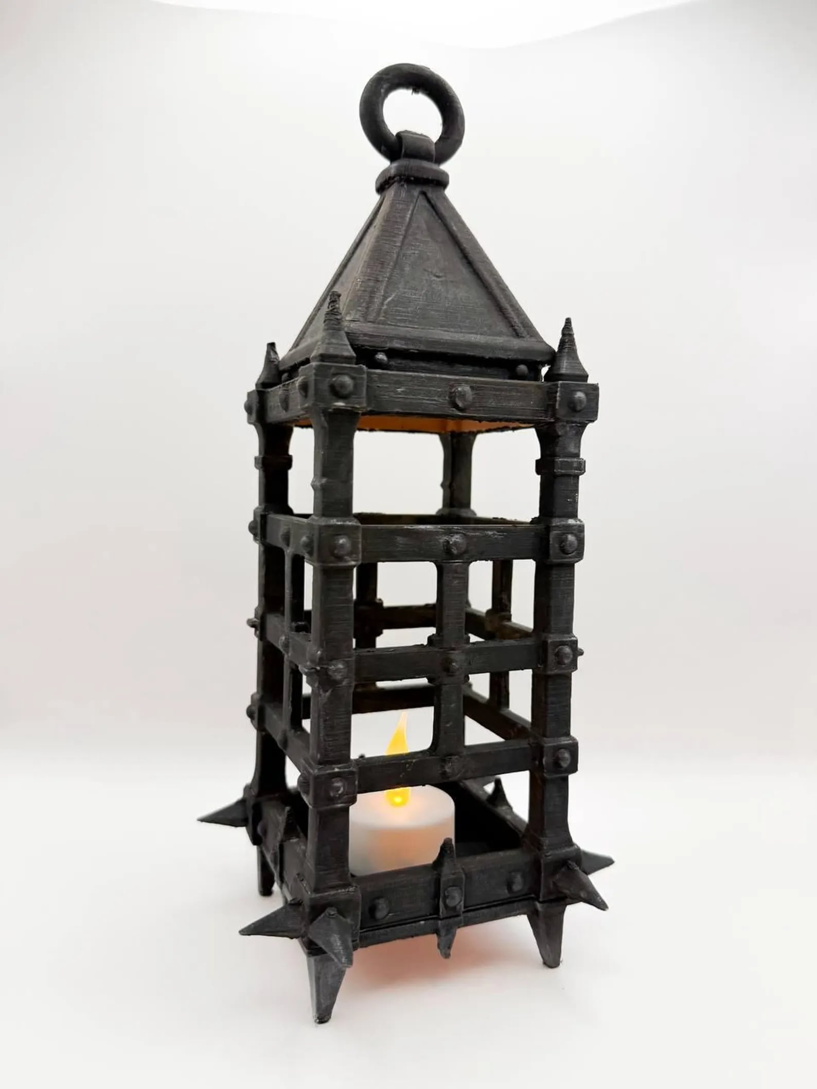 Medieval Lamp Cage Magnetic Bottom 3d model