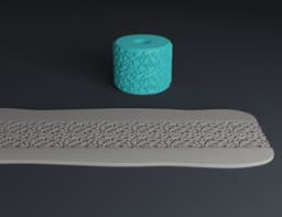 Texture Rollers Floral - middle sized n.17 - FREE 3d model