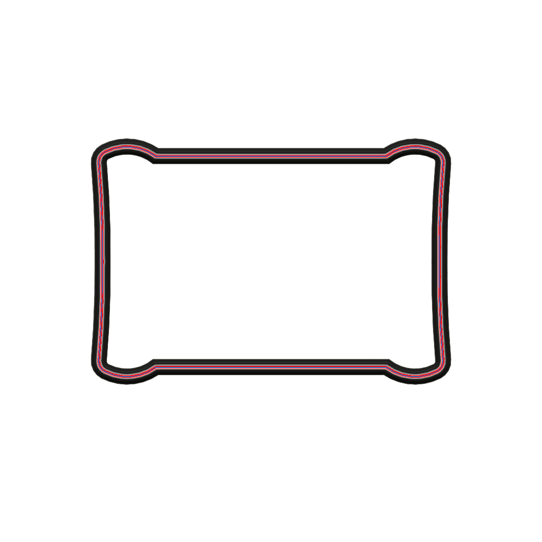Treasure Map Cookie Cutter STL File - 4 inches 3d model