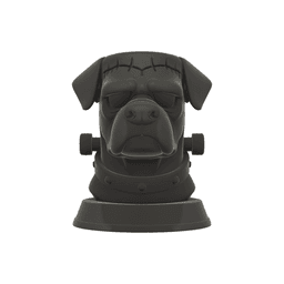 Frankenstein Dog Bust - Halloween Dog Statue - STL 3MF - 3D Printable Dog Model 3d model