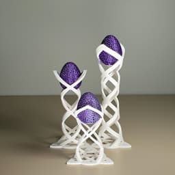 Easy Print Voronoi Egg 3d model