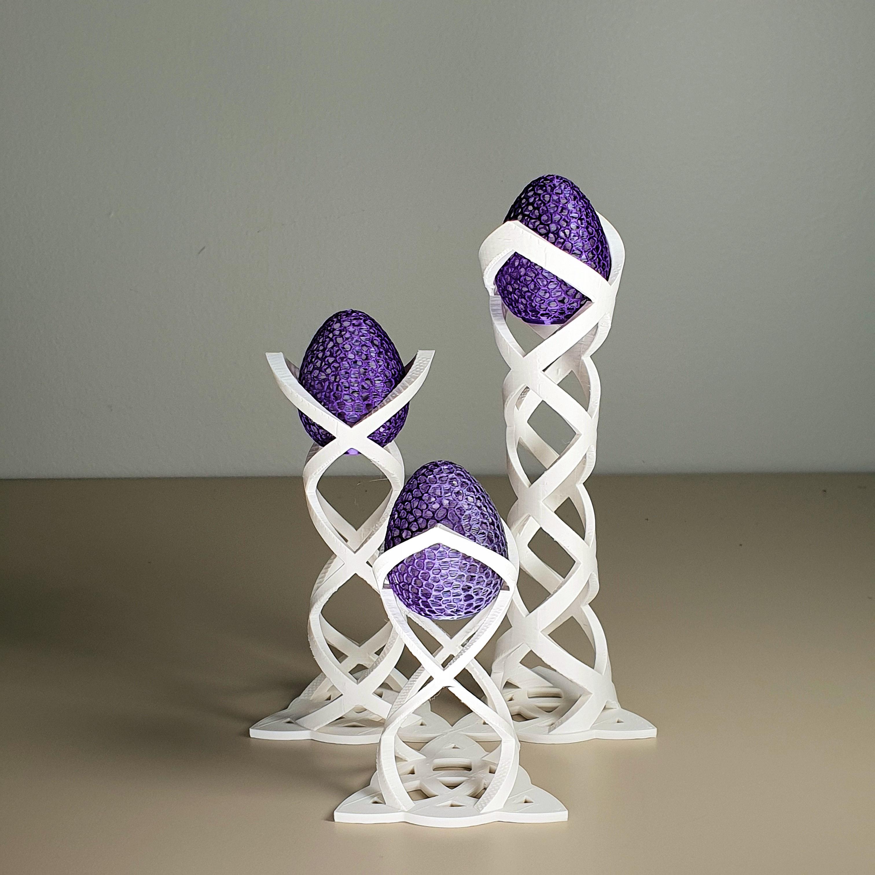 Easy Print Voronoi Egg 3d model