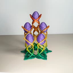 Easy Print Voronoi Egg 3d model