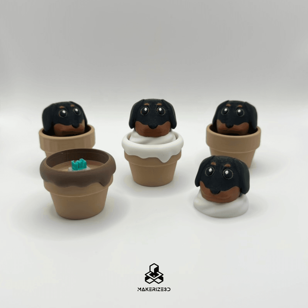Ice Cream Buddy Clicker (dachshund) 3d model