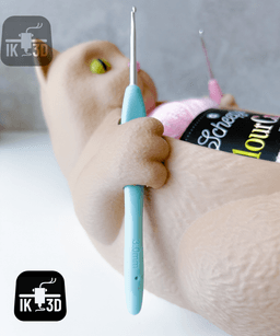 Cat Yarn Bowl / Multiparts or Multicolor / Easy Print 3d model