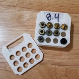 1x1 MultiBin Top - Nozzles with Integrated Label Holder 3d model