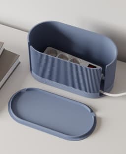 Cable Management Box - Line pattern - Cable Storage Collection 3d model