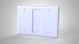 Triple Gang Hue Remote Holder (Std+Oversized) 3d model