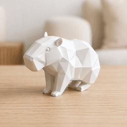 Capybara 3D Model | Low Poly Capybara | Capybara Figurine | Decor 3d model
