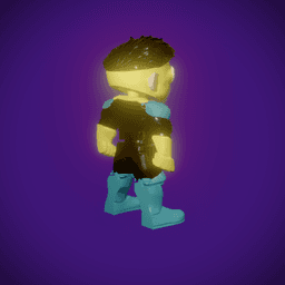 MARK GRAYSON INVINCIBLE FLEXI TOY FAN ART 3d model