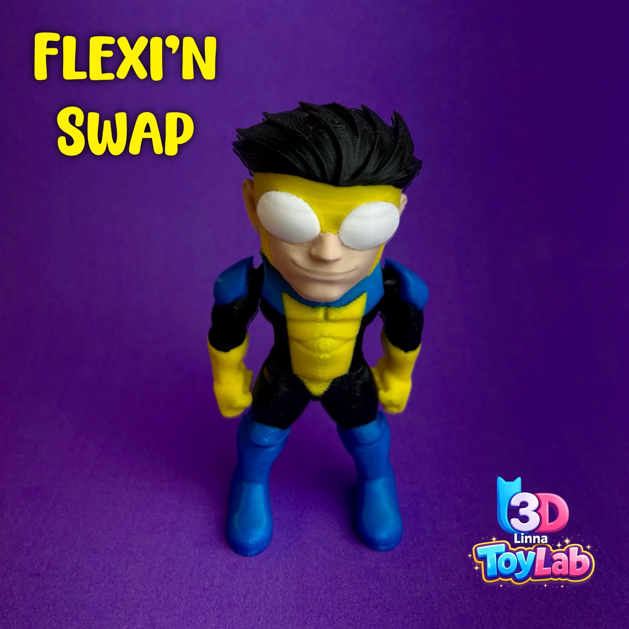 MARK GRAYSON INVINCIBLE FLEXI TOY FAN ART 3d model