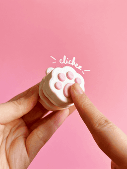 Cute Clicker Paw Collection | No AMS | Support-free 3d model