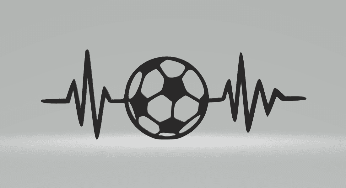 Heart Rate Soccer 2D Arte.stl 3d model