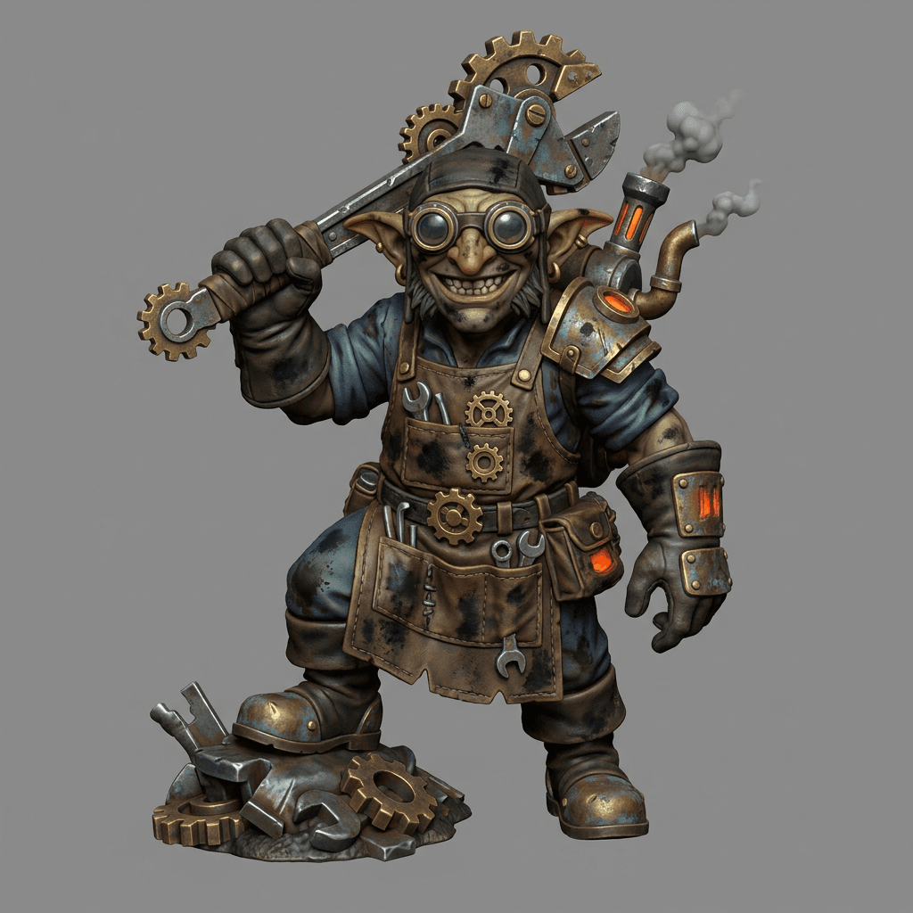 Iris and Orin - Cogsnout Boss STL - Clockwork Goblin Workshop 3d model