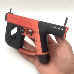 Cyberpunk 2077 Raiju Tech Pistol Weapon Prop Cosplay Videogame 3d model