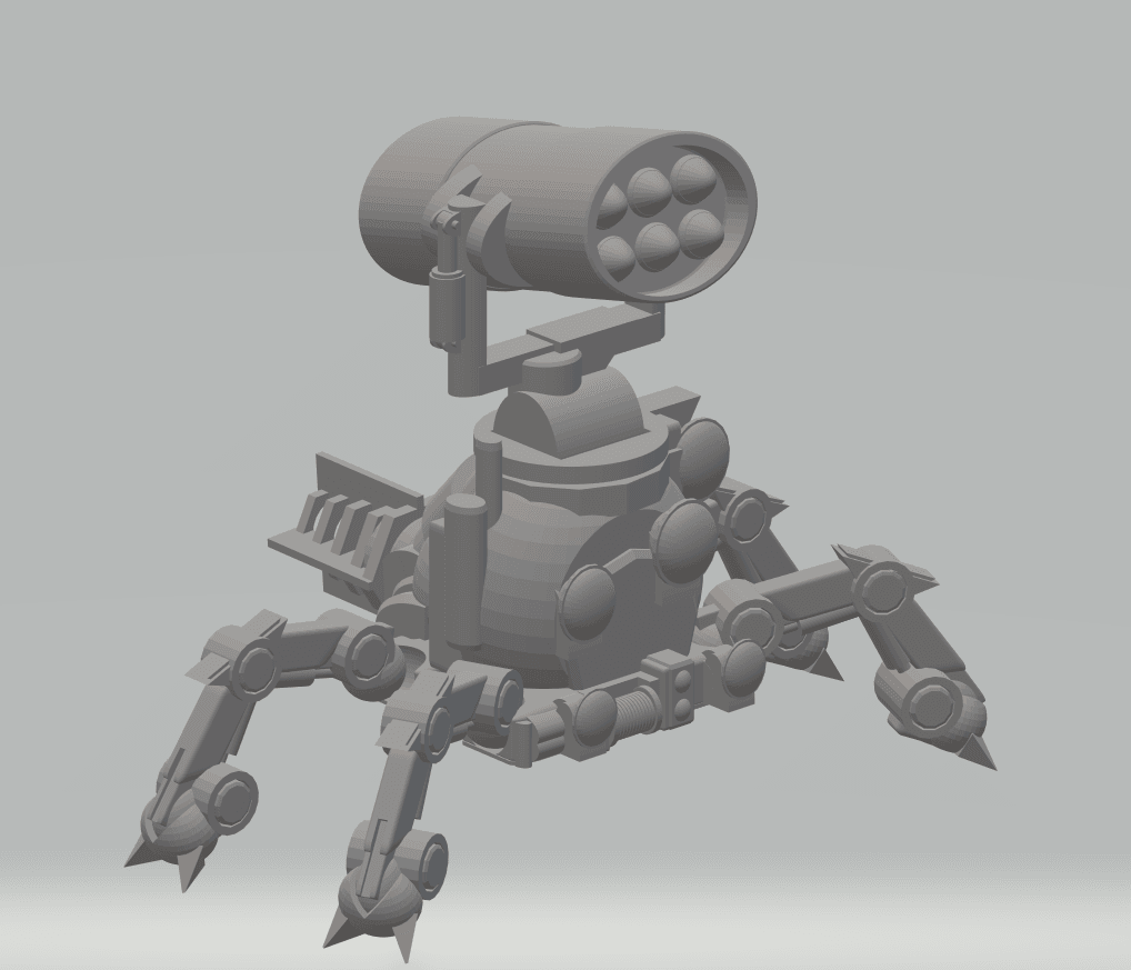 FHW: Tik tAAK Heavy weapons Walker with tornado launchers 3d model
