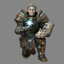 Iris and Orin - Rescue Cleric STL - Vault of the Star Forge Meshy Miniatures 3d model