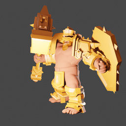 Dwarf Warrior v2.0 3d model