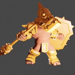 Dwarf Warrior v2.0 3d model