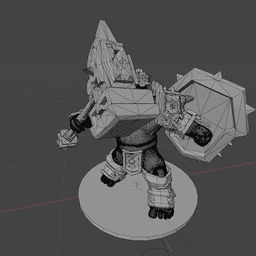 Dwarf Warrior v2.0 3d model