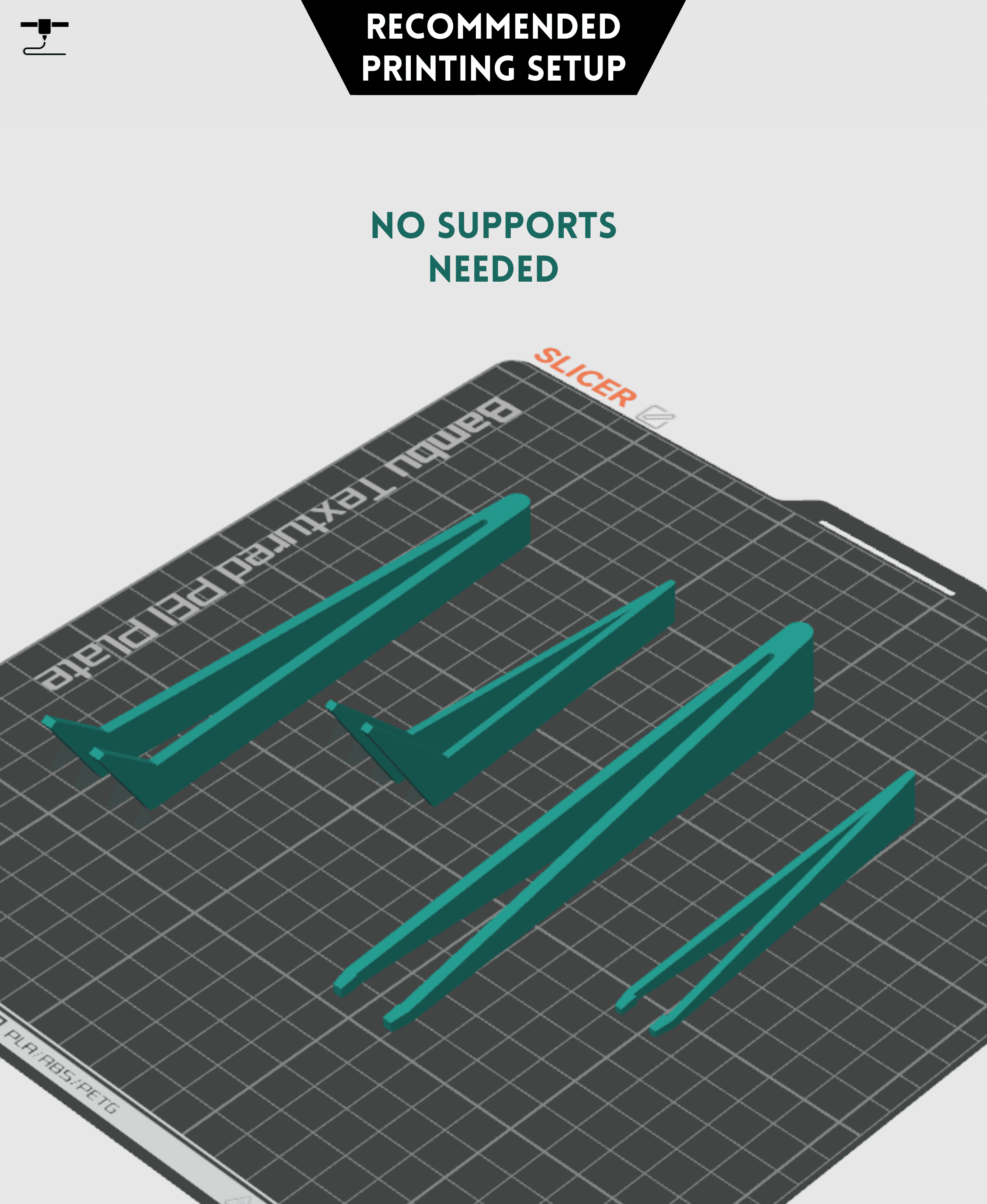 Tweezers 4-Piece Set 3d model
