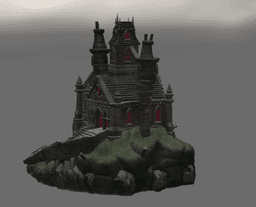 Shadowspire Gothic Manor STL File for 3D Print 3d model